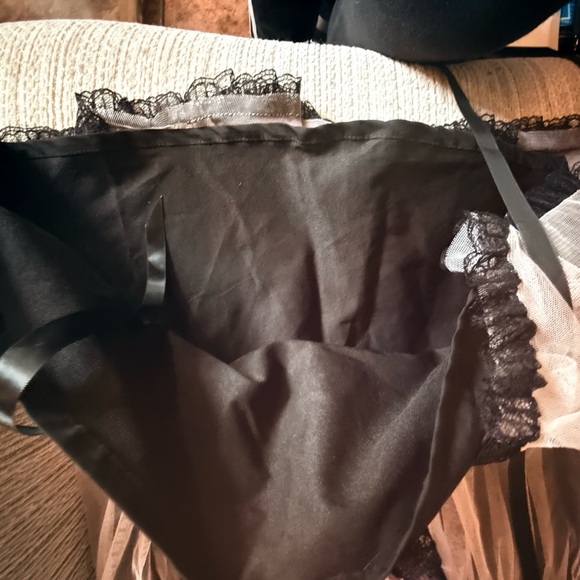 A Line Skirt net tulle lace up mesh cosplay Lolita kawaii goth punk XL - Picture 7 of 11